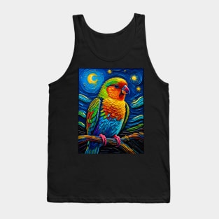 Lovebird in starry night Tank Top